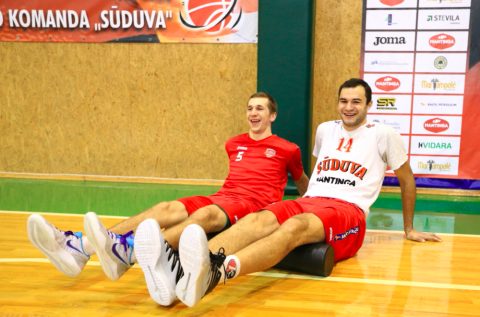 SKM auklėtinis „Sūduvos-Mantingos“ treniruotėje